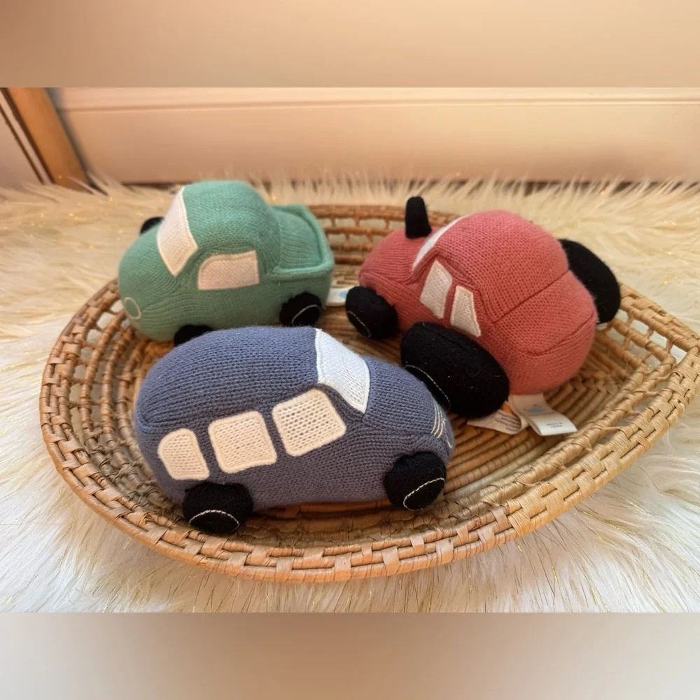 Cloud Island Cars and Trucks Soft Knit Toy Set